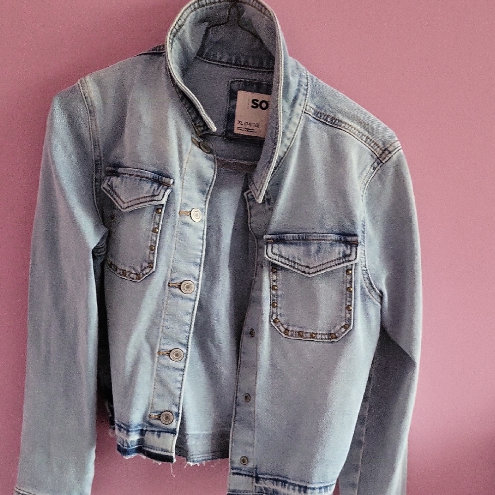 SO Kids Denim Jacket in Light Blue